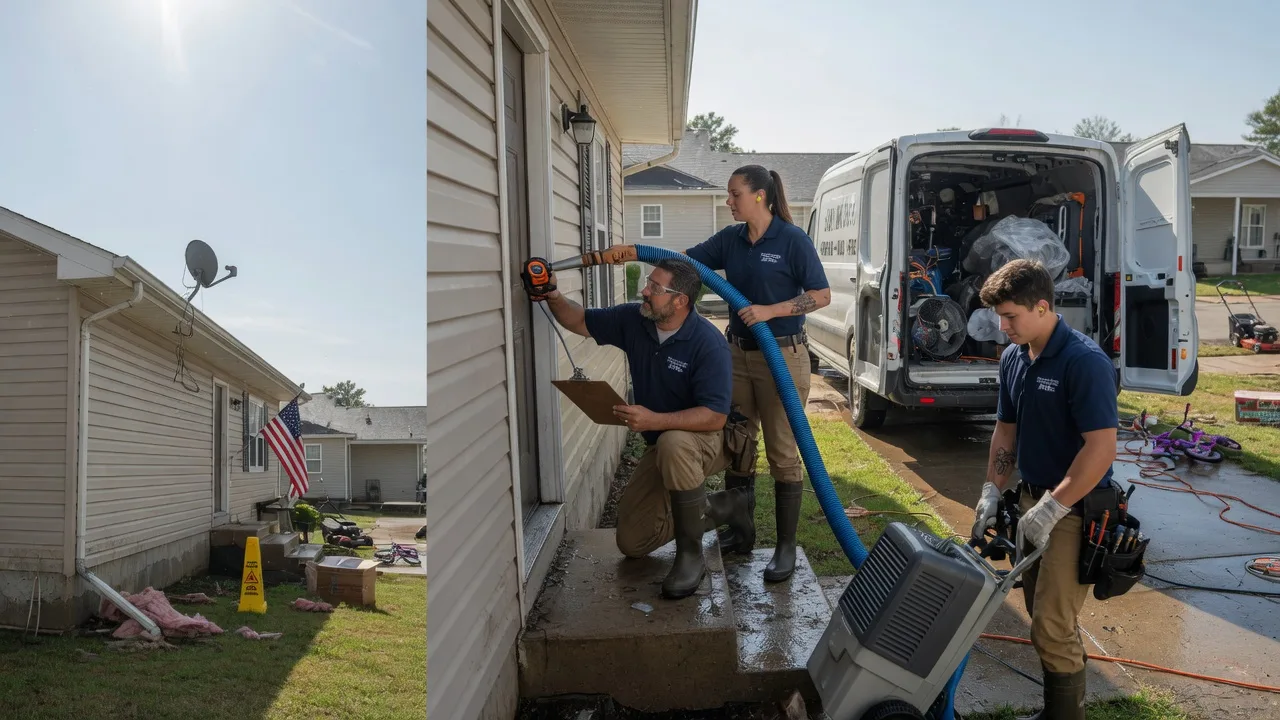 Ceiling Water Damage Restoration in Hesston, KS near me